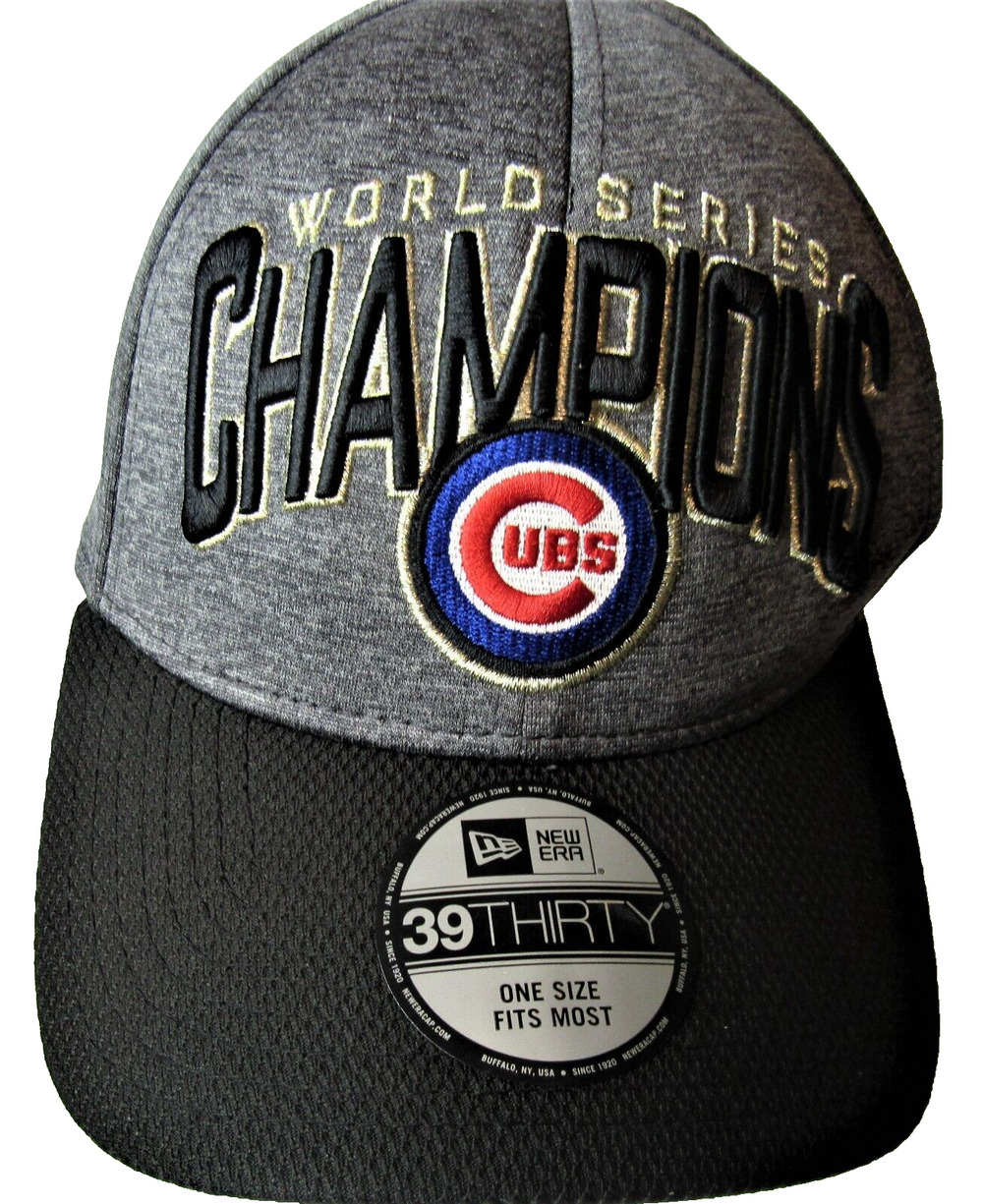 Chicago Cubs Hat New Era 39Thirty 2016 World Series Champs Official Field Cap